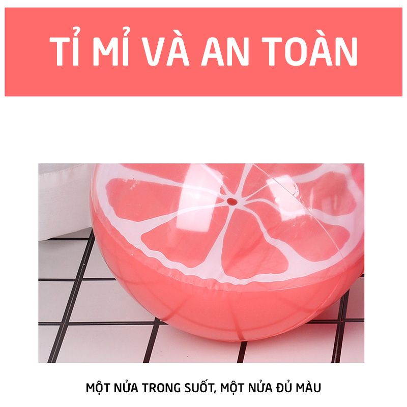 Quả bóng chơi bãi biển, hồ bơi chất liệu PVC bơm hơi kích thước 30cm Sportslink