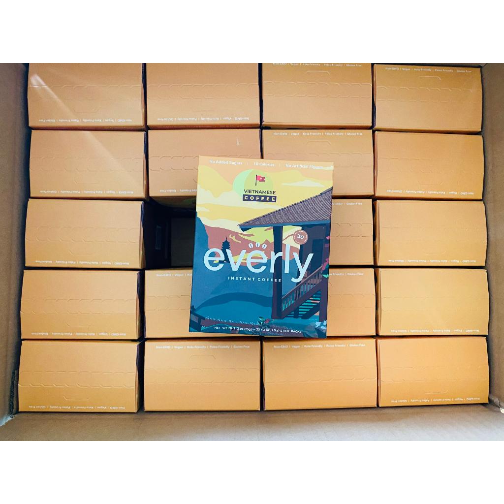 Cà Phê Đen Hòa Tan Sấy Lạnh Nguyên Chất - Everest Coffees. Chất Lượng Quốc Tế. Hàng Việt Nam Xuất Khẩu Mỹ