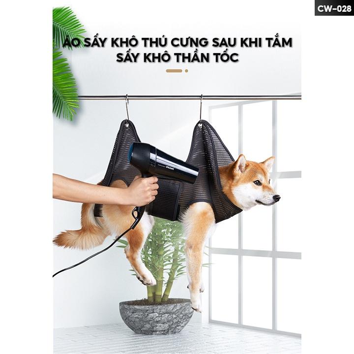 Túi Treo Hỗ Trợ Cắt Móng Chân Và Tắm Gội Cho Thú Cưng Võng Treo Spa Chó Mèo CW-028