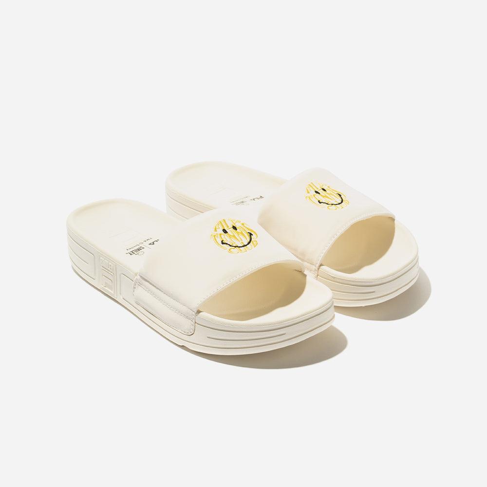 Dép quai ngang unisex Fila Funky Tennis 1998 Sl Wr X Smiley Logo - 1SM02584F-100