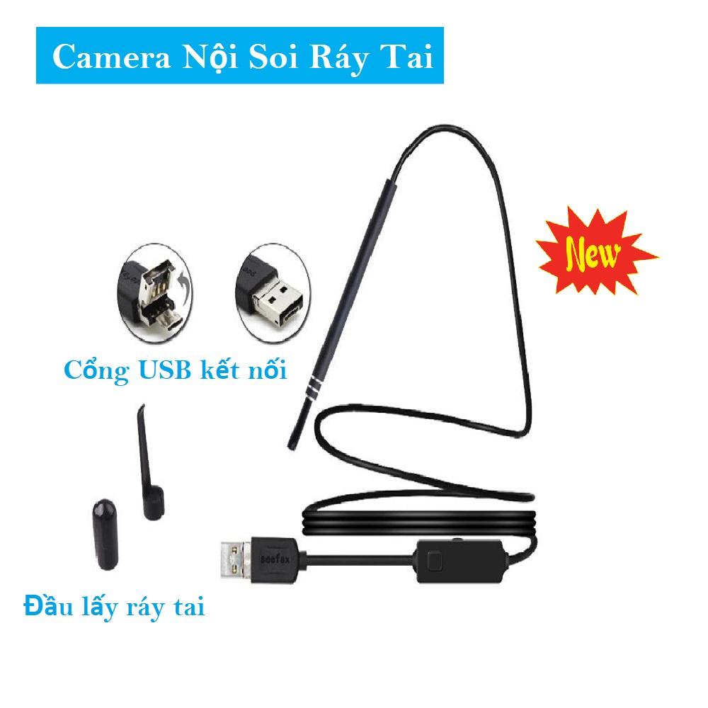 Camera Nội Soi Tai Lấy Ráy Tai Siêu Nét Tại Nhà - Chống nước chuẩn IP67, Dễ Sử Dụng