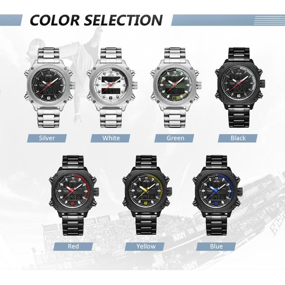 Đồng hồ điện tử kỹ thuật số thạch anh WEIDE WH7302 giờ chống thấm nước