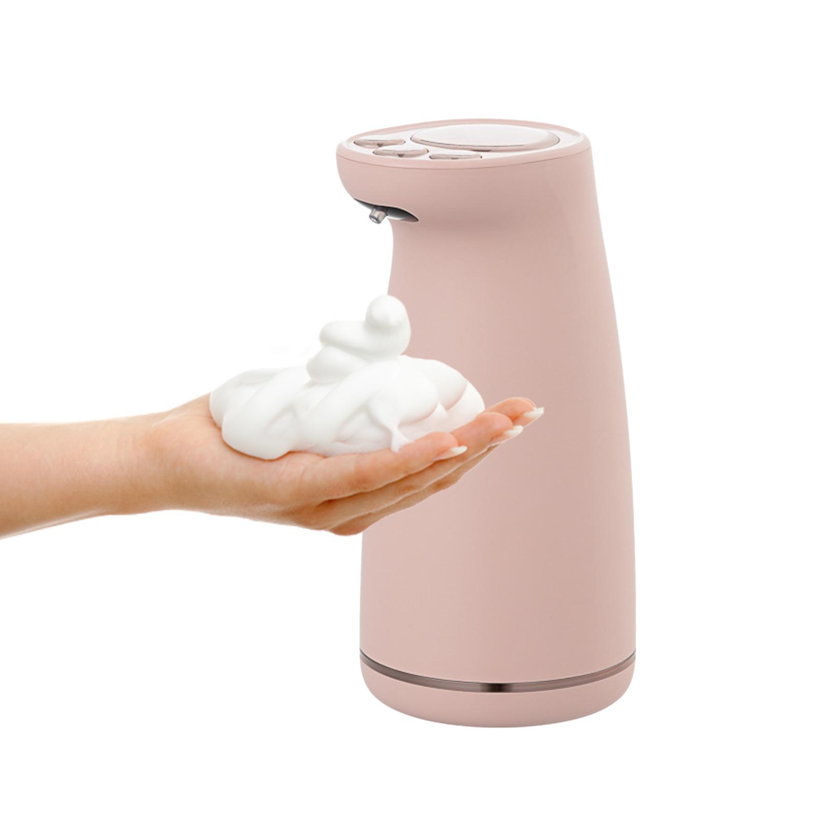 Máy Xịt Xà Phòng Tạo Bọt Tự Động 300Ml Hồng Ngoại Để Bàn Có Thể Sạc Lại