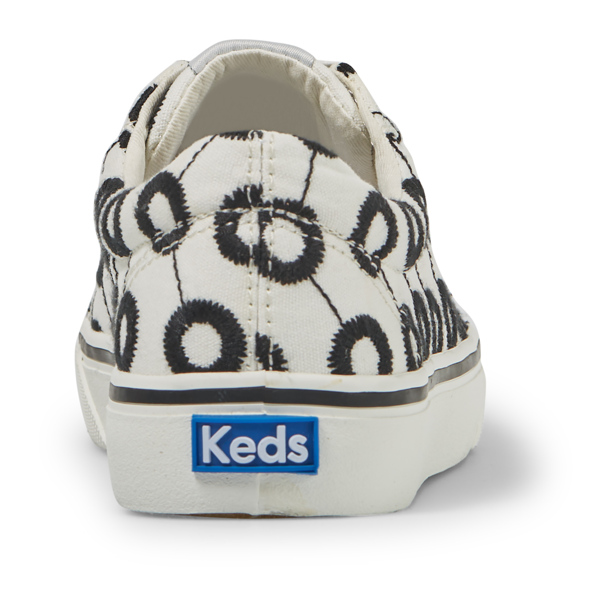 Giày Thể Thao Keds Nữ- Jump Kick Canvas MOD Embroidered White/Black- KD066254