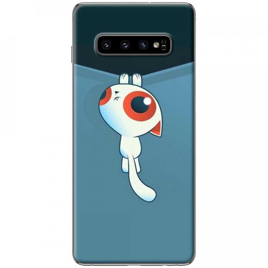 Ốp lưng dành cho Samsung Galaxy S10 mẫu Mèo kéo rèm