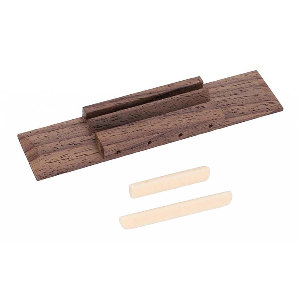 Ukulele Rosewood Bridge & Nut and Saddle Slotted for Guitar Ukulele