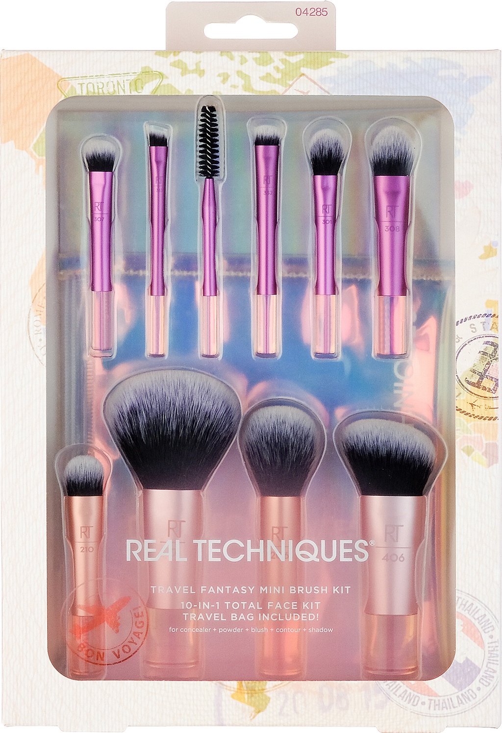 Bộ Cọ Cá Nhân 10 Cây Real Techniques Travel Fantasy Mini Brush Kit