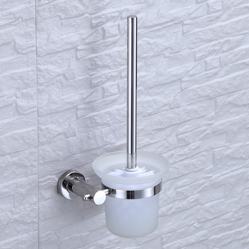 Bộ chổi cọ &amp; kệ đỡ toilet inox 304