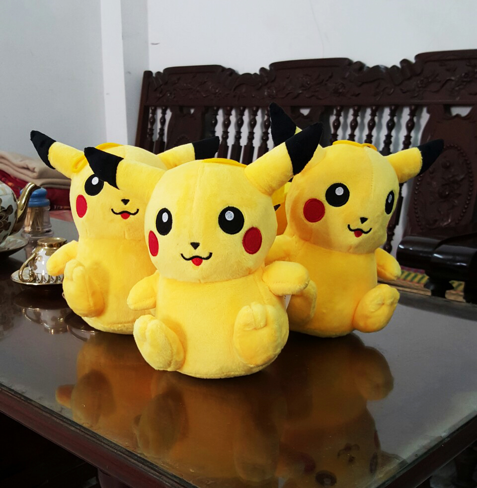 Gấu Bông Pikachu Ngồi Dễ Thương Cho Bé (20cm---&gt;70cm) Hàng Việt Nam Chất Lượng Cao, An Toàn Cho Trẻ Nhỏ