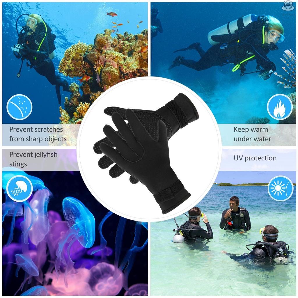3mm Neoprene Diving Gloves Women Men Anti-slip Snorkeling Gloves for Snorkeling Swimming Surfing Sailing Kayaking