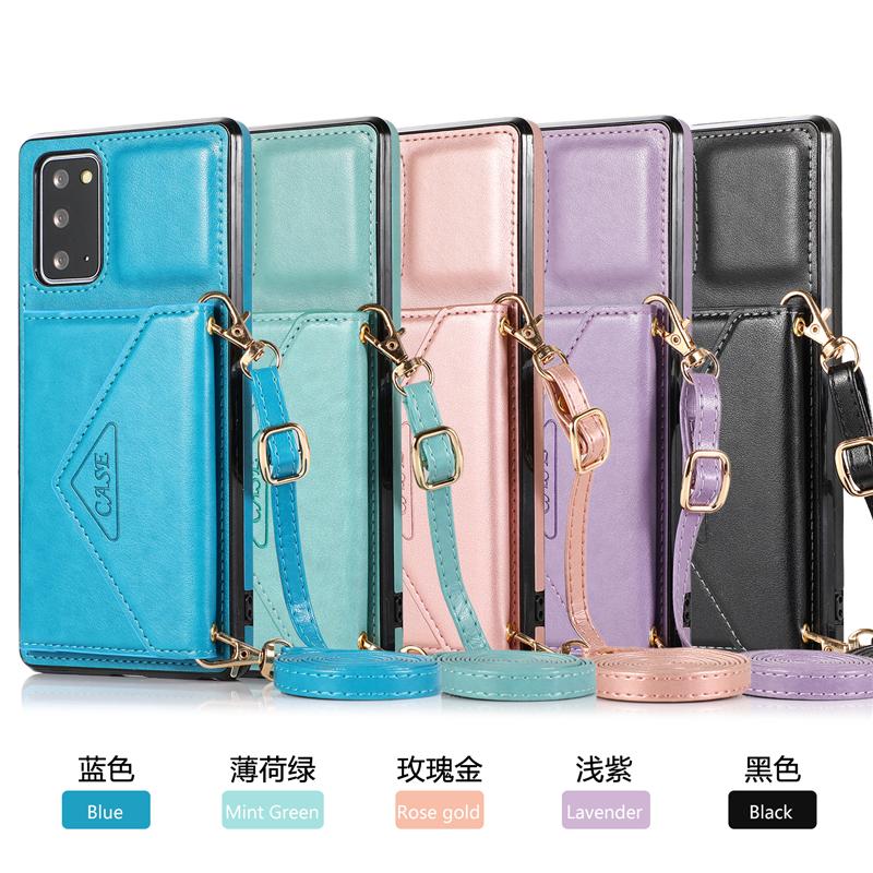 Ốp điện thoại bằng da có ngăn đựng thẻ khóa nút nam châm nữ tính thời trang cho SAMSUNG S21 S20 FE ULTRA NOTE10 S10+