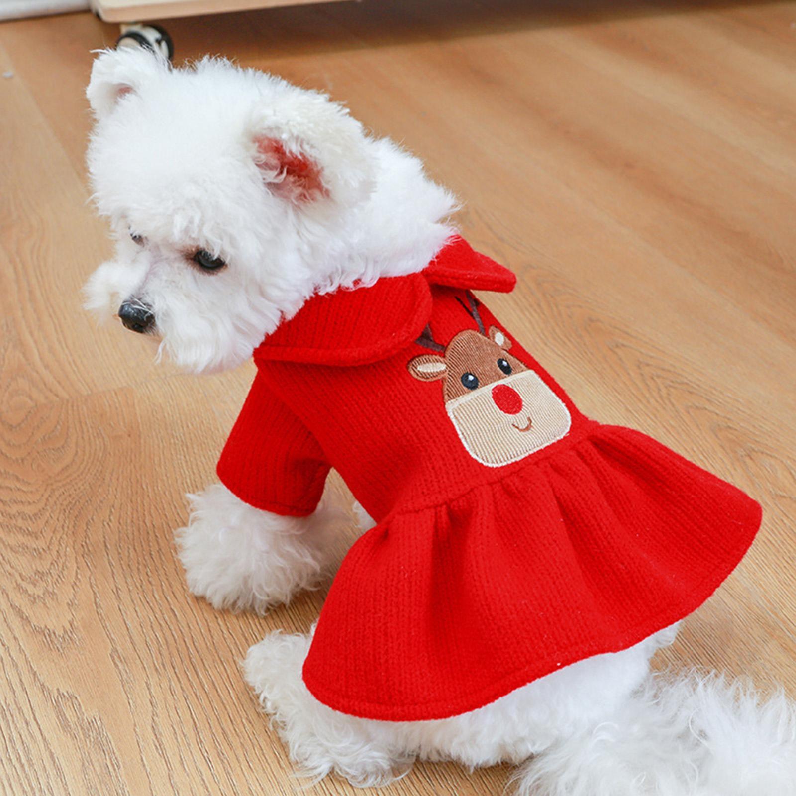 Winter Dog Clothes Small Dog Costume Party Clothes Skirt XS