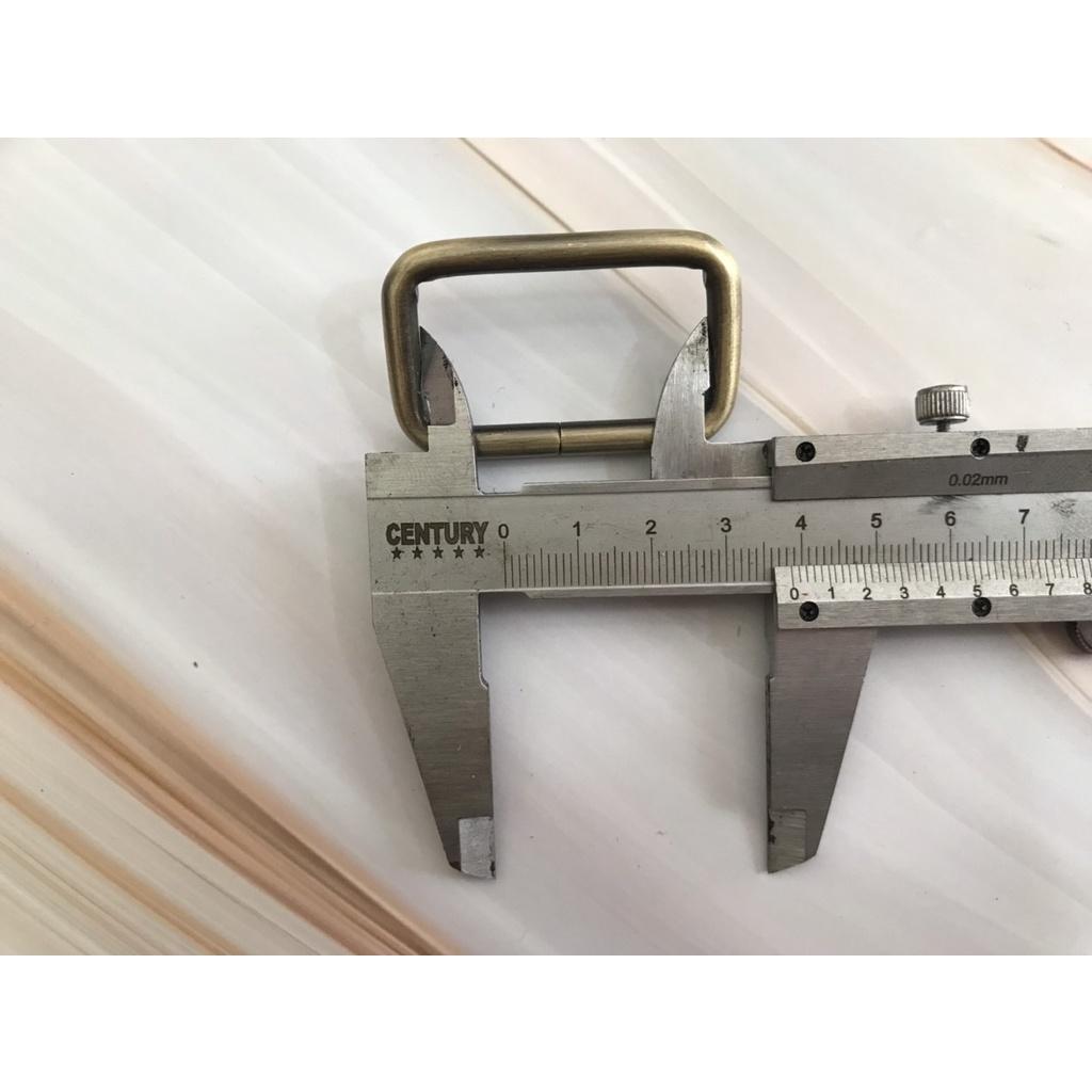 Khoen chữ nhật màu đồng cổ gắn nắp túi, balo, hoặc gắn dây túi đeo chéo, hoặc dây balo, dây nịt