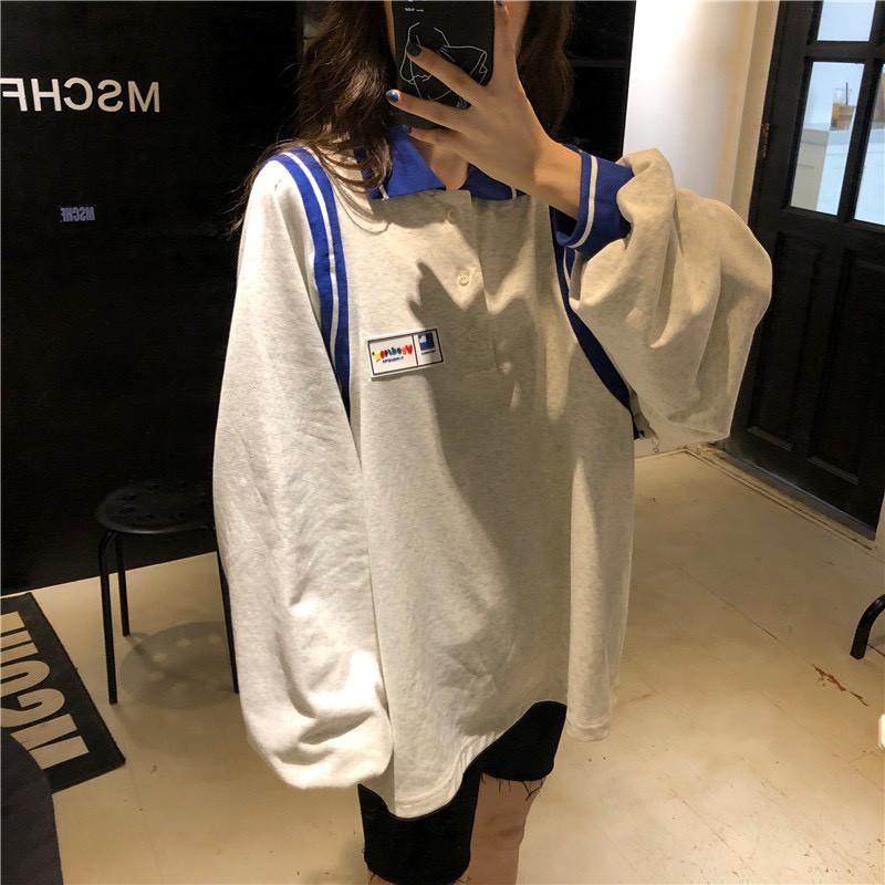 ÁO THUN CỔ SƠ MI TAY DÀI CỰC XINH - CHẤT MỊN ĐẸP