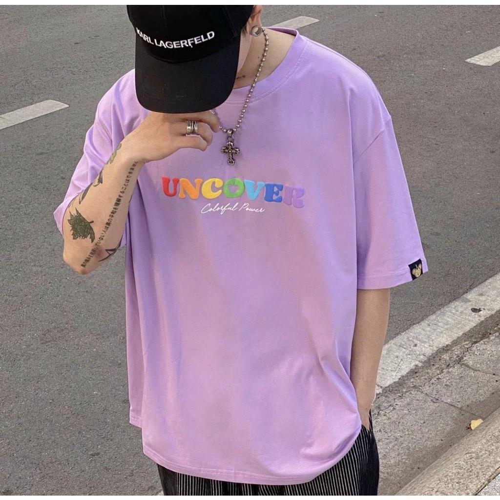 Áo Thun Local Brand Uncover 7 Màu Nam Nữ Tay Lỡ Oversize Unisex Full Mạc