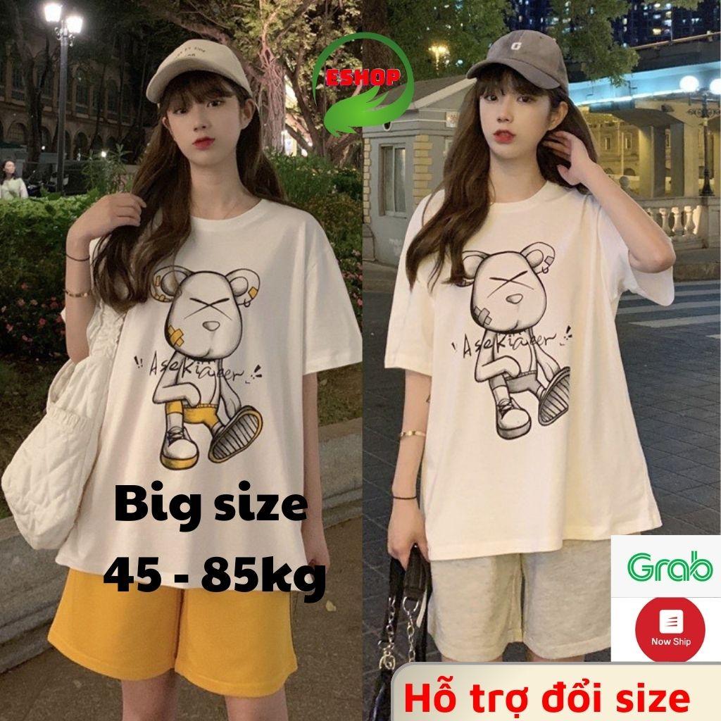 Đồ bộ nữ đồ mặc nhà đẹp đồ ngủ nữ quần đùi dễ thương ESHOP AD14 thun cotton co giãn thể thao bigsize