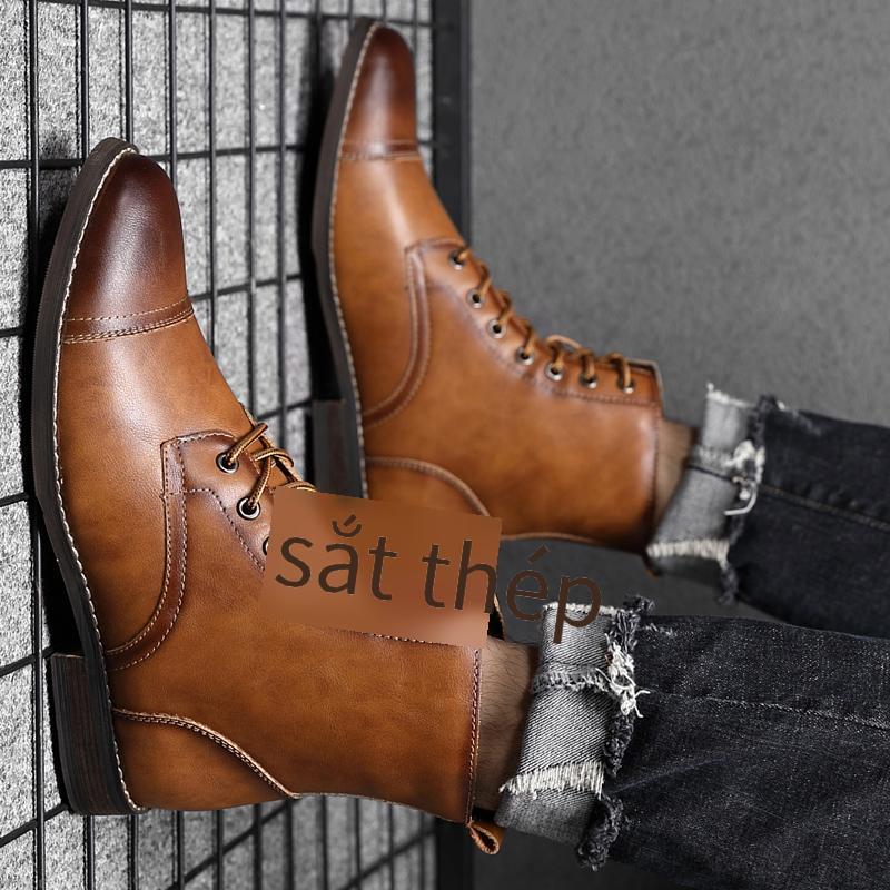 Khuyến mại Martin boots ins giày đôi giày thường ưu đãi mới nhất tăng chống trượt