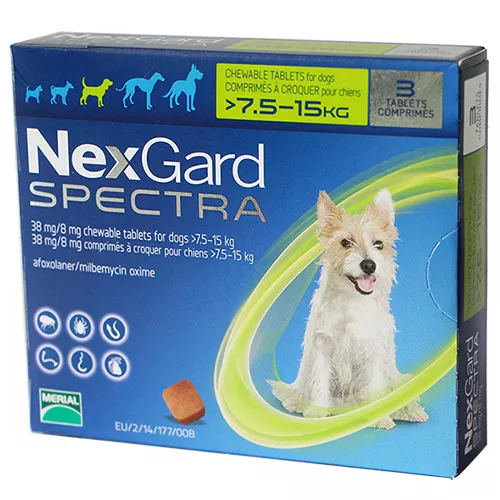NEXGARD SPECTRA size M cho chó từ 7.6-15 kg