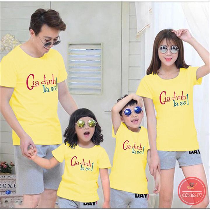 Áo gia đình là số 1 - THUN COTTON 4 CHIỀU  - màu vàng nhạt (GD779VN)