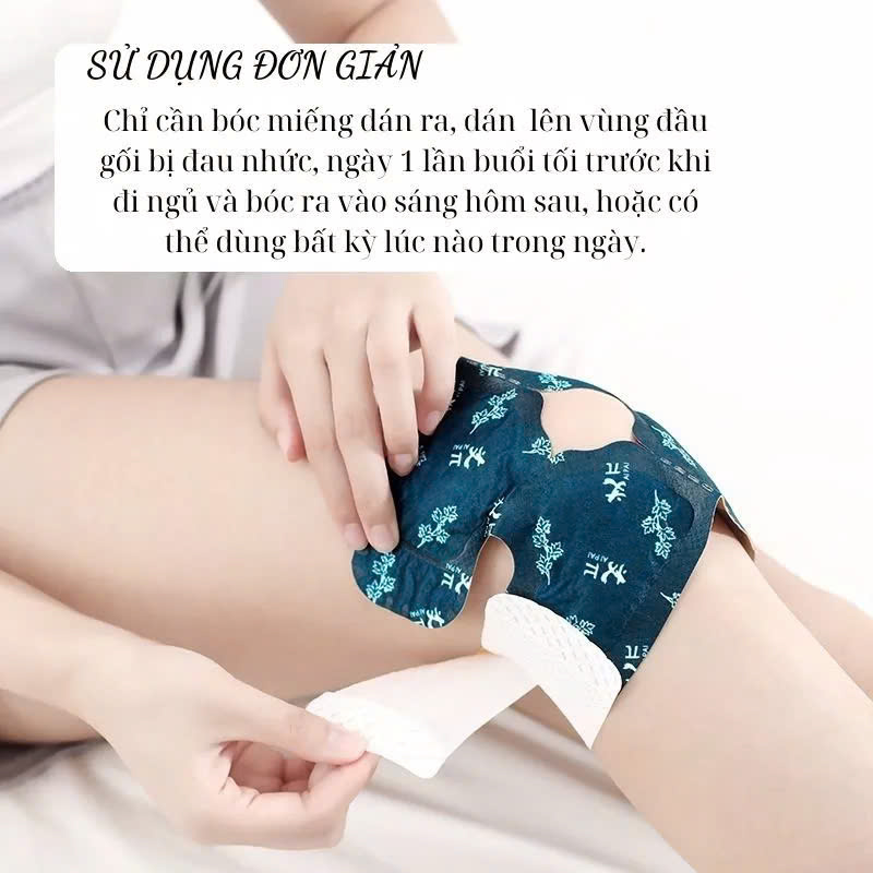 Gói 2 Miếng Dán Giữ Nhiệt Giảm Đau Nhức Khớp Gối Cơ Xương Khớp Đầu Gối Miếng Dán Sưởi Nhiệt Thảo Dược Văn Phòng