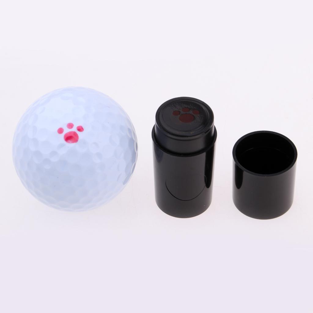 2pcs Golf Ball Stamper Stamp Marker Club Accessories Golfer Training Aid