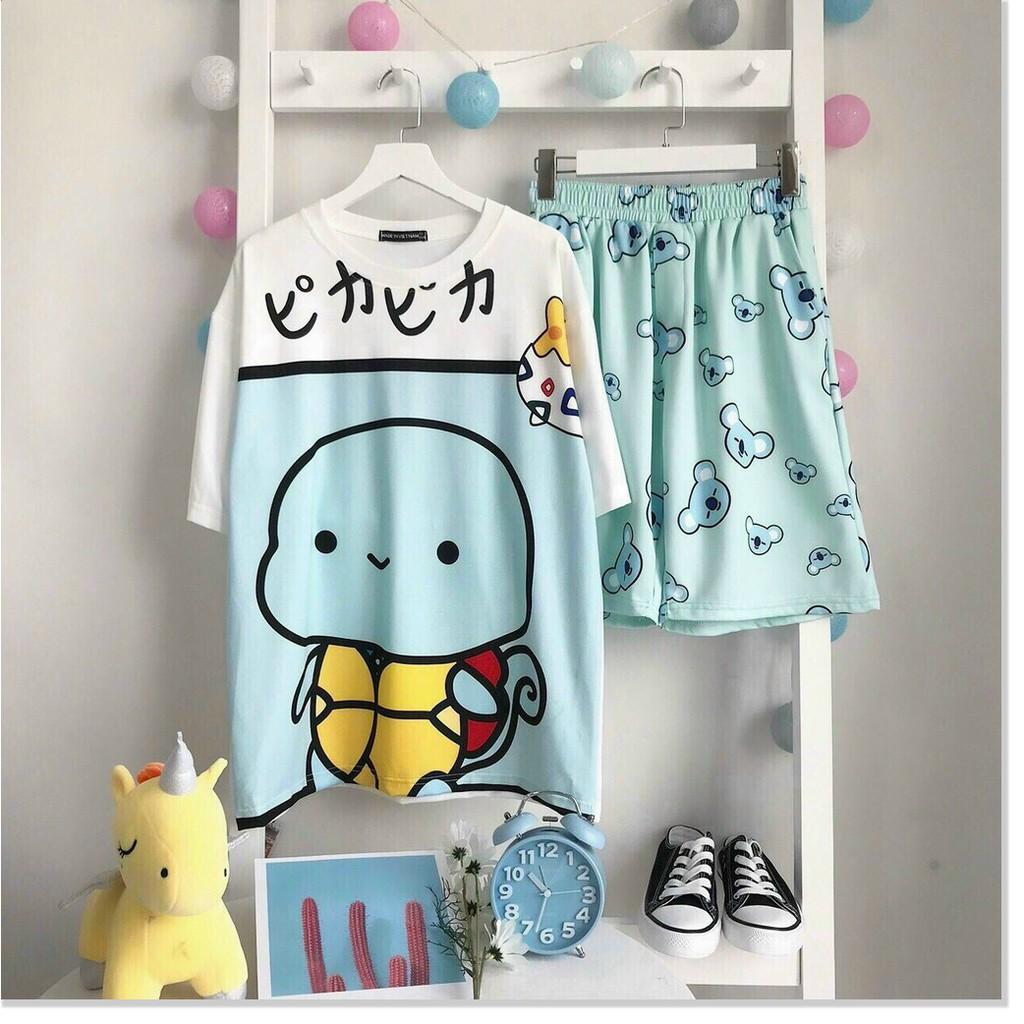 SET THUN NỮ COTTON,MÀU SẮC SINH ĐỘNG,THIẾT KẾ HỌA TIẾT XINH XẮN LANA FASHION