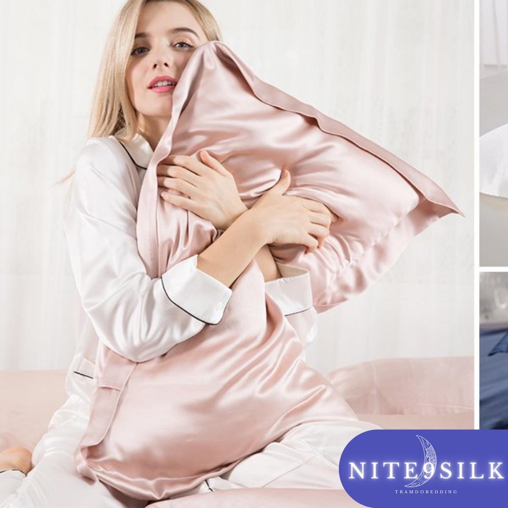 Ruột Gối Lông Vũ Nhân Tạo - Hàng Xuất Nhật - Nite9 Silk - Gối Lông Vũ Nhân Tạo Êm Ái Ngủ Ngon Kháng Khuẩn