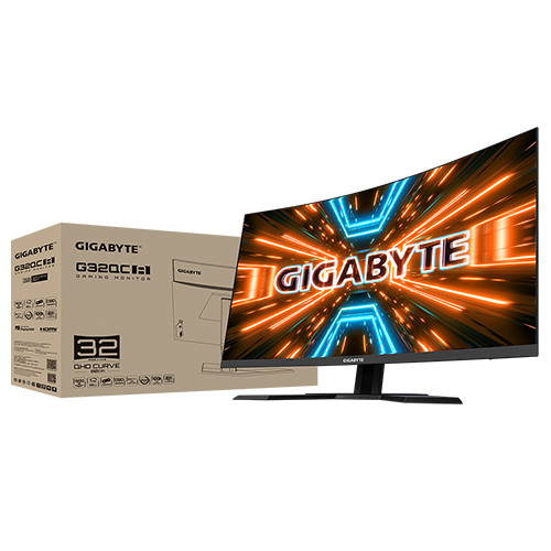 Màn Hình LCD Cong Gaming Gigabyte G32QC A (31.5&quot;/2K 2560x1440/ VA/165Hz/ 1ms) - Hàng Chính Hãng