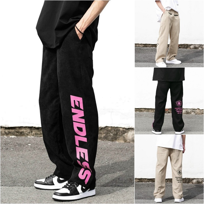 Quần Nhung Tăm Kiểu Ống Rộng Suông Chữ ENDLESS Nam Nữ HOT RẺ ĐẸP Quần Unisex Dài Lưng Thun Có Túi Cặp Couple Cụe Teen - THIÊN HÀ SHOP QUẦN NHUNG
