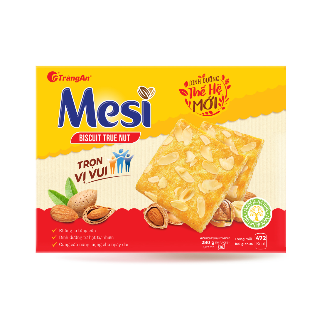 Bánh quy hạt dinh dưỡng Mesi hộp 280G