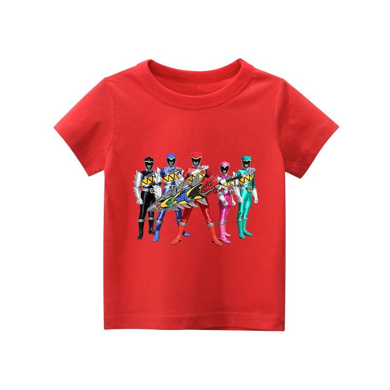 Áo thun trẻ em SIÊU NHÂN KHỦNG LONG , 8 màu áo, đầy đủ size có big size, MÀU KHÁC NHẮN TIN SHOP