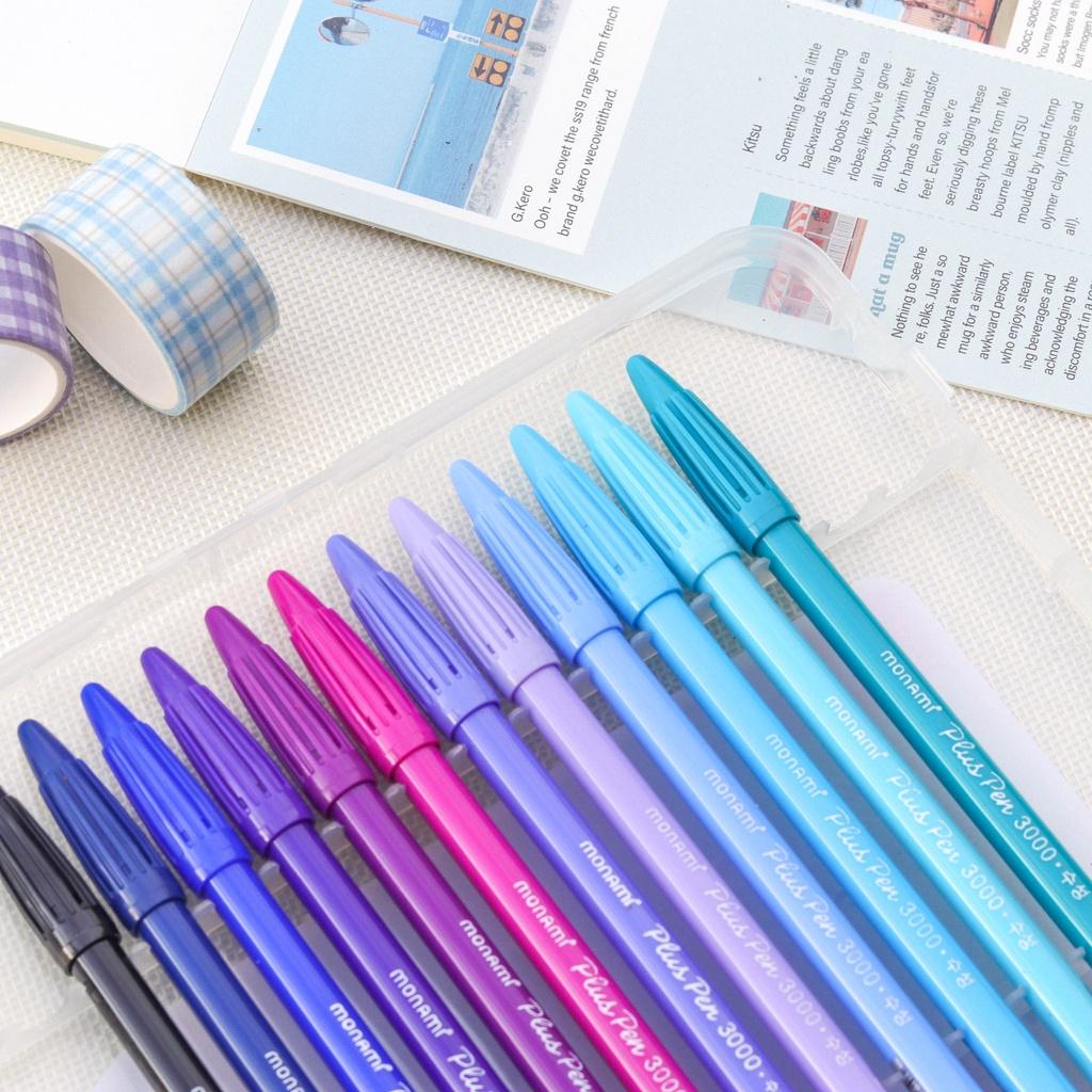 Bán Lẻ - Bút Monami Plus Pen 3000 Đủ 36 Màu Viết Bullet Journal