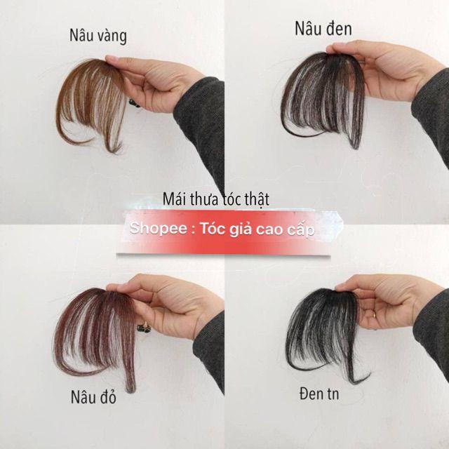 Tóc giả cao cấp    mái thưa tóc thật 100%