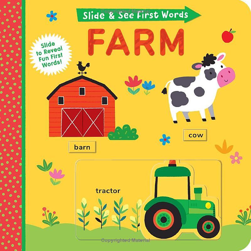 Sách ngoại văn: Slide And See First Words - Farm