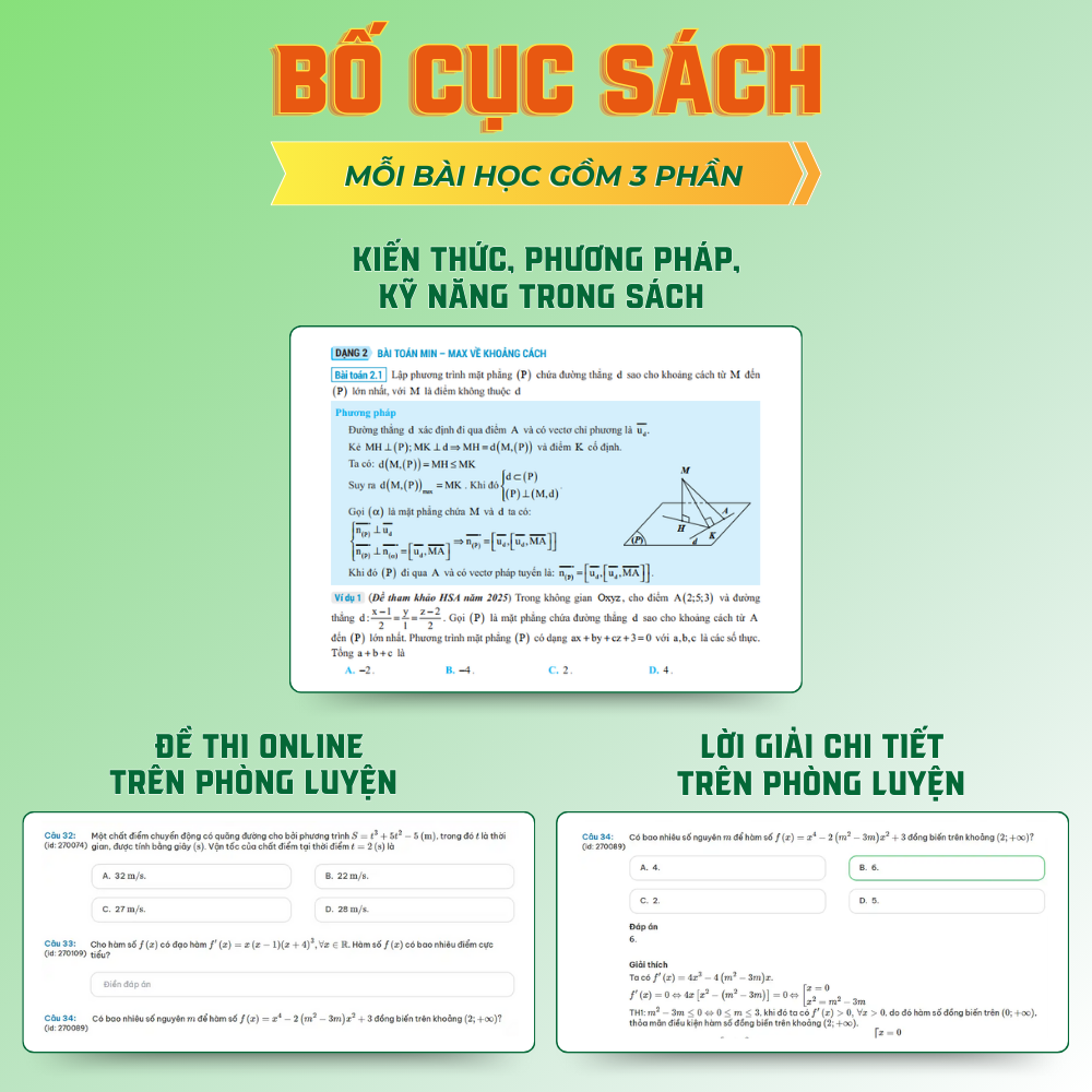 [HSA 2025] Sách Tổng ôn cấp tốc luyện thi Đánh giá năng lực - Định lượng và Định tính - ĐHQG HN - HOCMAI