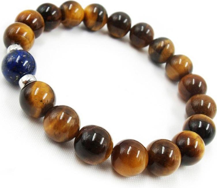 Vòng Tay Đá Opal Mắt Hổ Mix Đá Lapis Lazuli Tự Nhiên 10MM