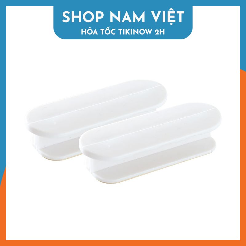 Set 2 Tay Nắm Cửa Tủ, Cửa Kéo Kèm Keo Dán Không Cần Khoan