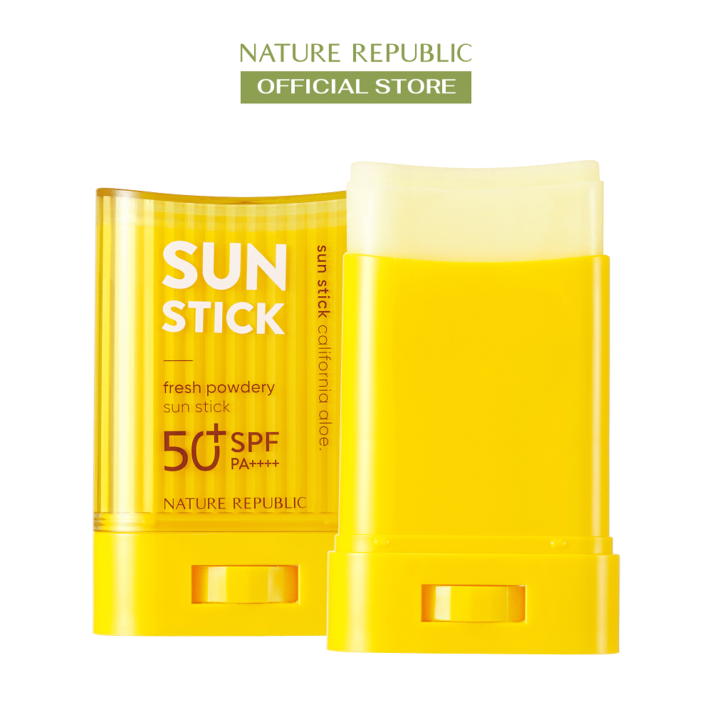 Sáp chống nắng cho mọi loại da Hàn Quốc Nature Republic California Aloe Fresh Powdery Sun Stick SPF50+PA+++