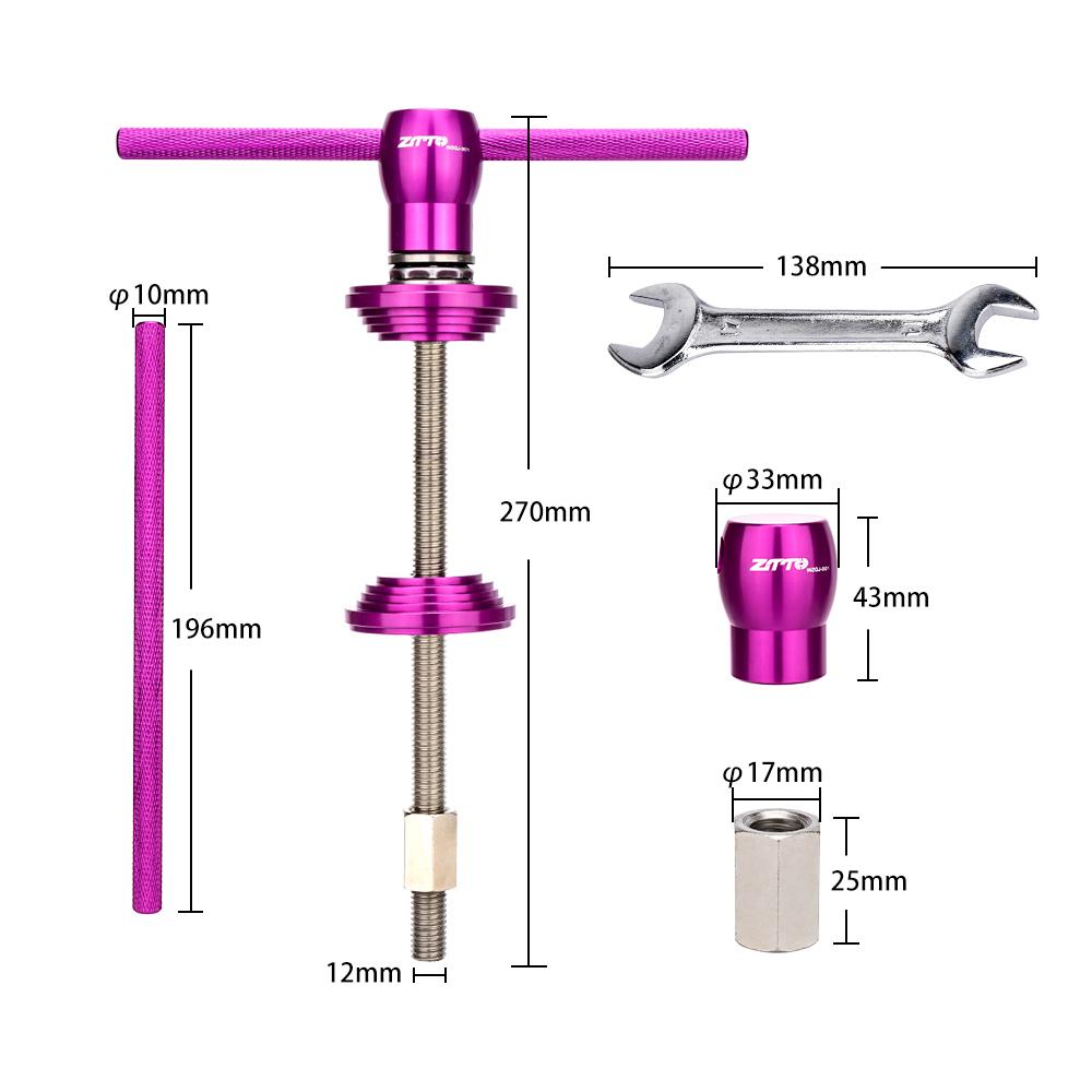 Công cụ cài đặt phần đầu ZTTO MTB Cúp bấm BB làm giá đỡ sửa chữa xe đạp