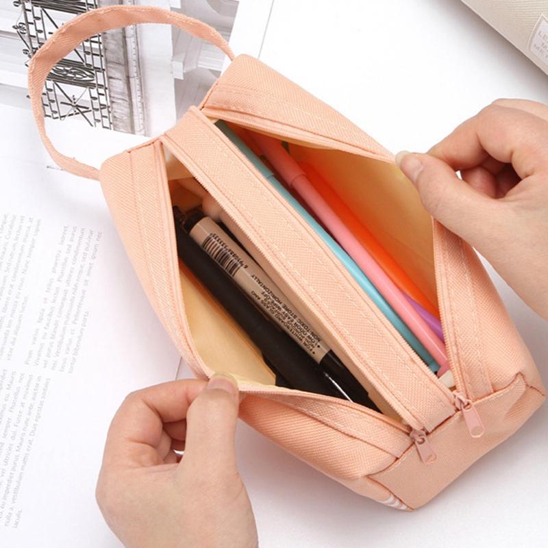 Túi Đựng Bút Hai Lớp Sức Chứa Lớn Có Thể Gập Lại Cho Học Sinh