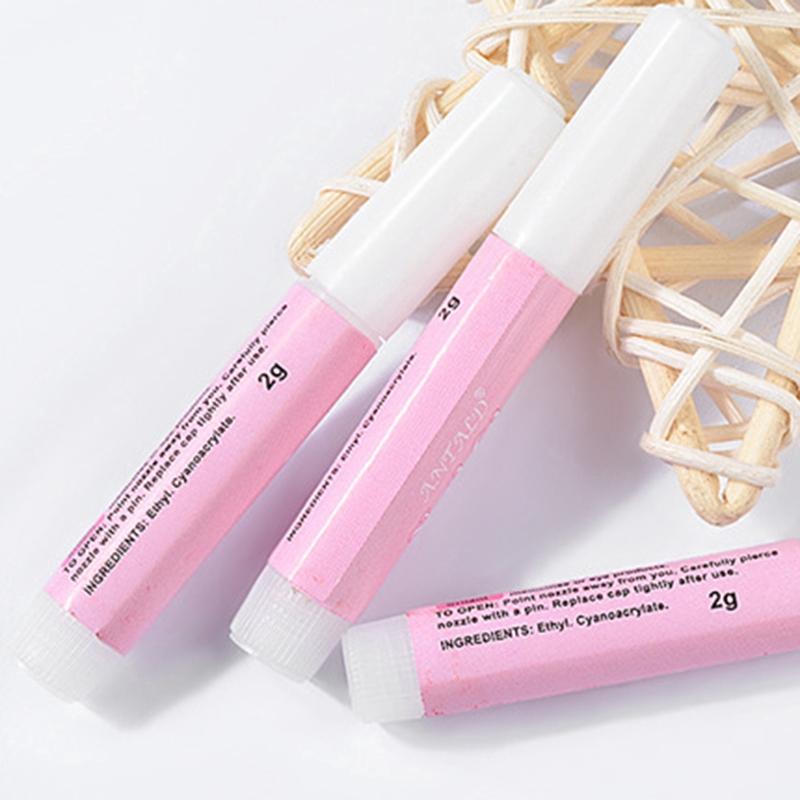 Bộ 10 lọ keo dán móng giả acrylic/ đá có độ bám dính mạnh 2g