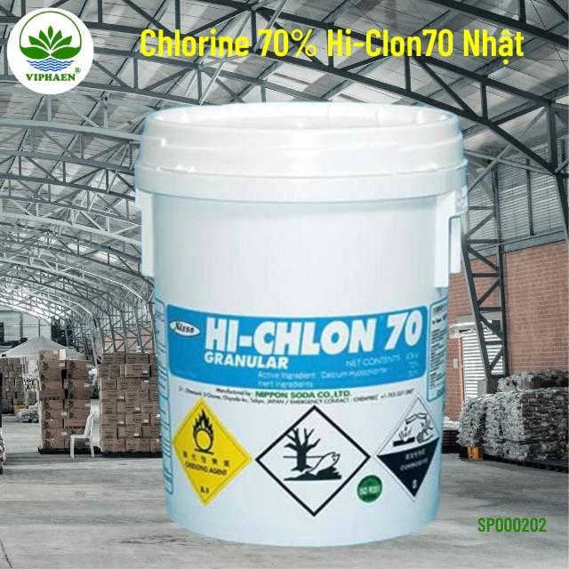 Clorine 70% Nippon Nhật, Bột Clorua vôi, Chlorine khử trùng nước, khử khuẩn đồ dùng (Thùng 45 Kg)