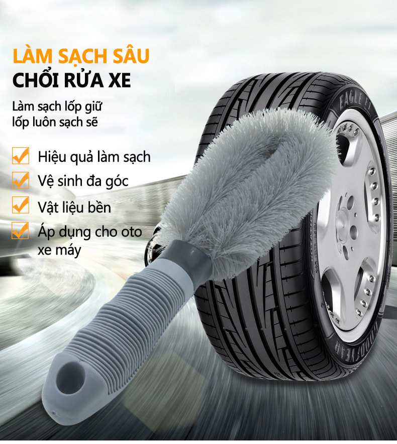 Bộ dụng cụ 4 món rửa xe chăm sóc xe,màu ngẫu nhiên OTOS-CX01