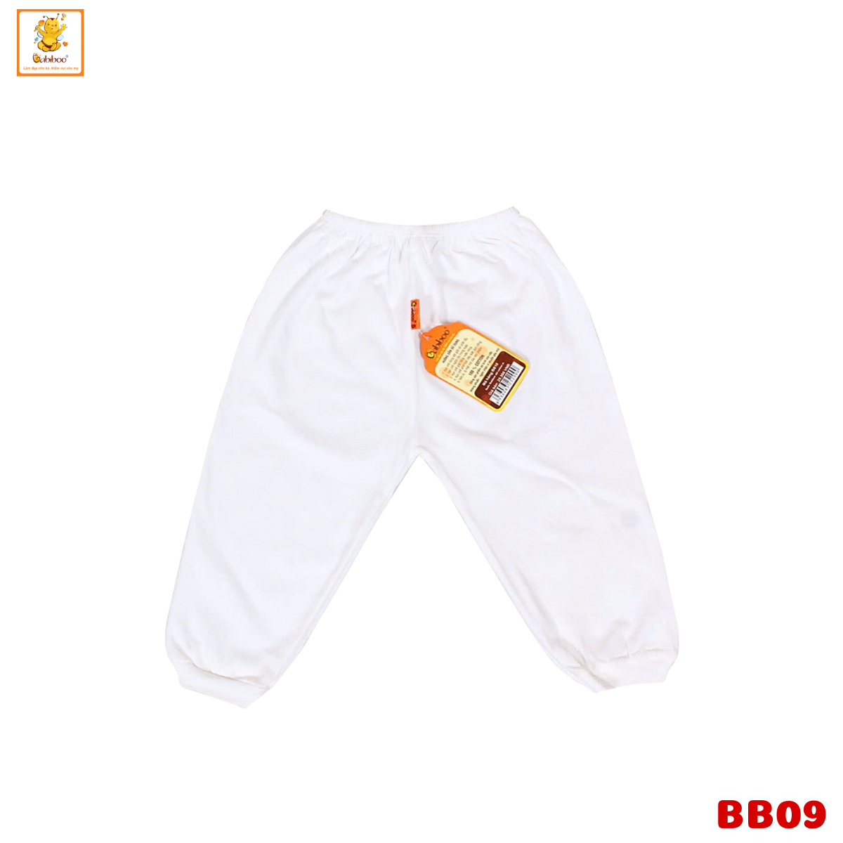 Quần dài chi bé Babiboo quần dài sơ sinh chất cotton tự nhiên, mềm mại BB09