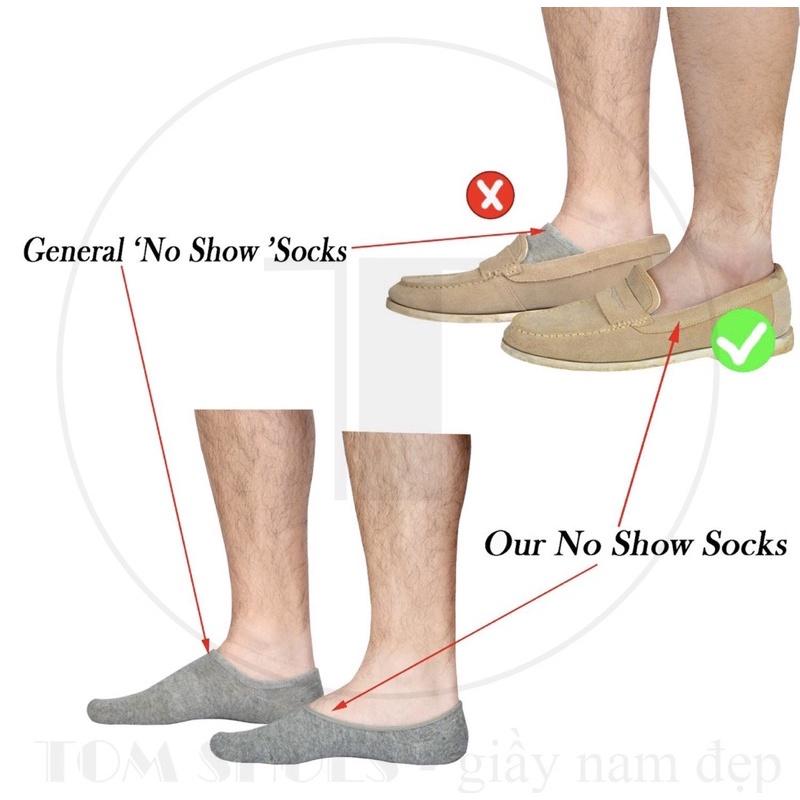 Vớ tất nửa bàn chuyên cho giày lười cực êm, mềm, no show socks( đeo tất mà như không đeo)