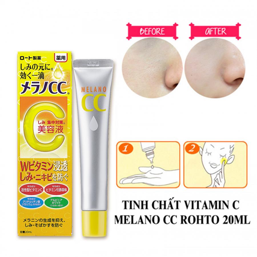 Tinh chất vitamin C tinh khiết dưỡng trắng và mờ thâm CC MELANO - 20ml