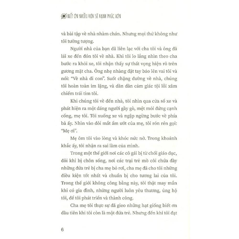 Sách - Biết Ơn Nhiều Hơn Sẽ Hạnh Phúc Hơn (Tuệ Tâm) - Sbooks