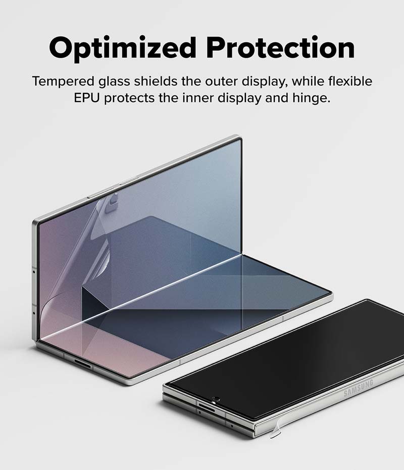 Bộ dán màn hình cho Samsung Galaxy Z Fold 7 RINGKE 3-in-1 Protector Pro - Hàng Chính Hãng