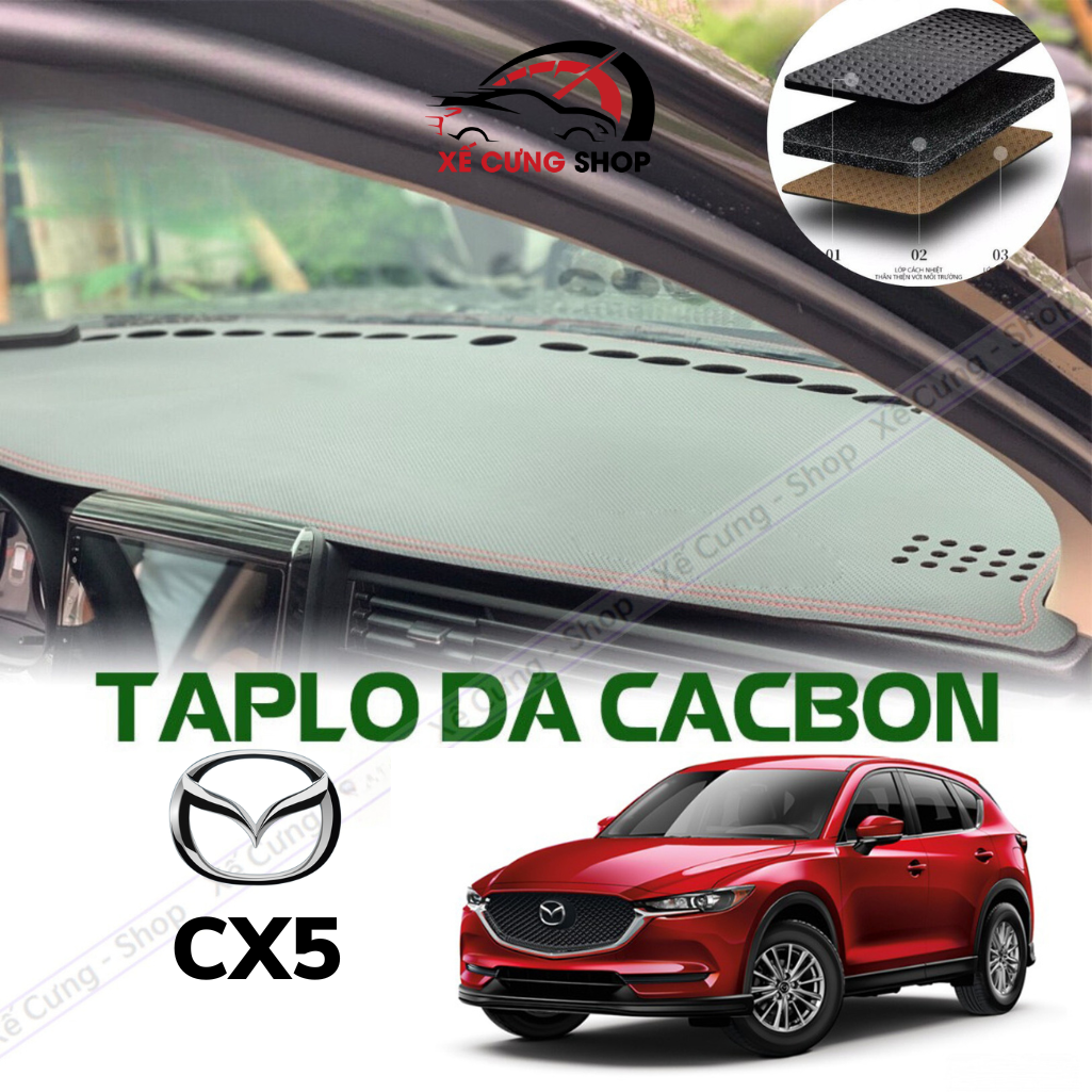 Thảm Phủ Taplo Da Carbon Xe Mazda CX5