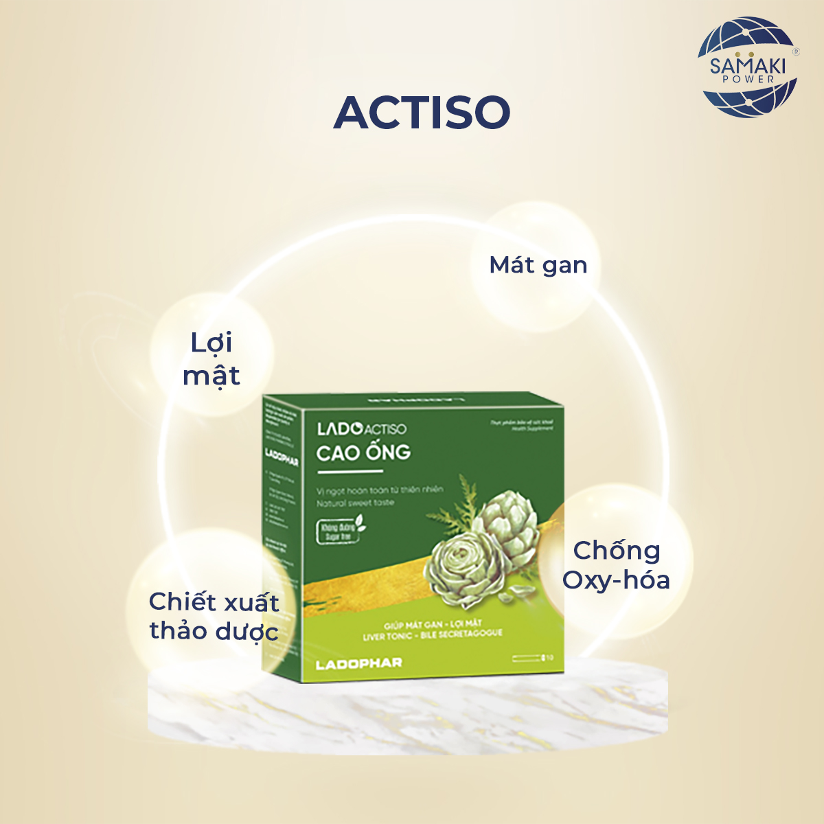 Cao Ống Actiso LADO - Hộp 10 ống x 10 ml